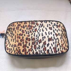 Lancome Leopard Print Cosmetic Case